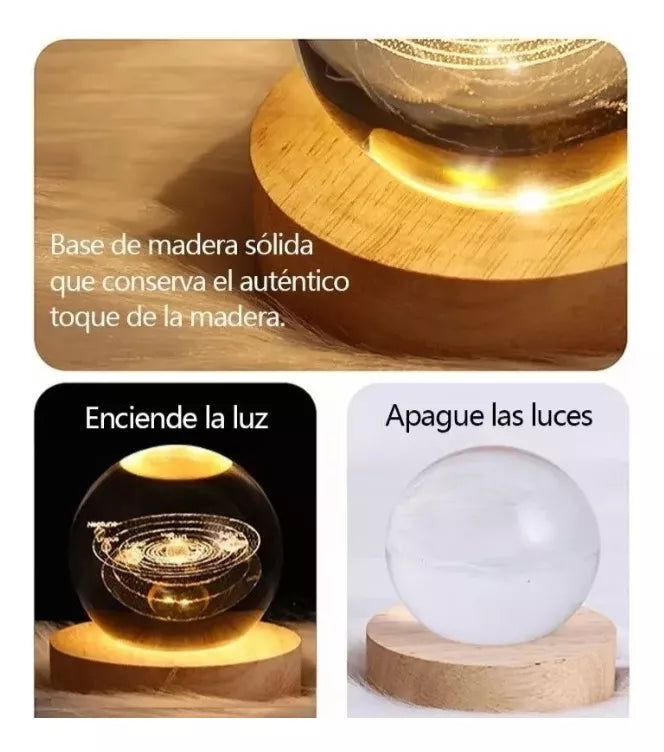 Esfera de Cristal con Luz LED: Ilumina tu Mundo con Magia y Elegancia