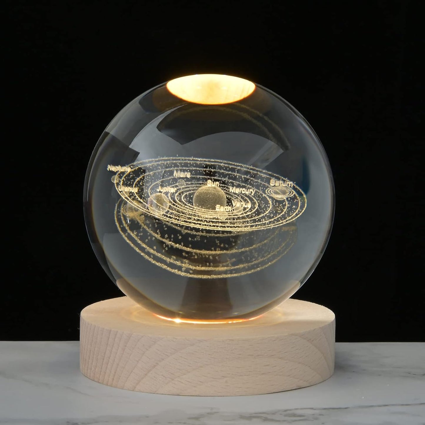 Esfera de Cristal con Luz LED: Ilumina tu Mundo con Magia y Elegancia